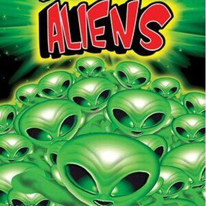 Glow in The Dark Alien Figurines Pack of 100 Party Favors and Cake Toppers